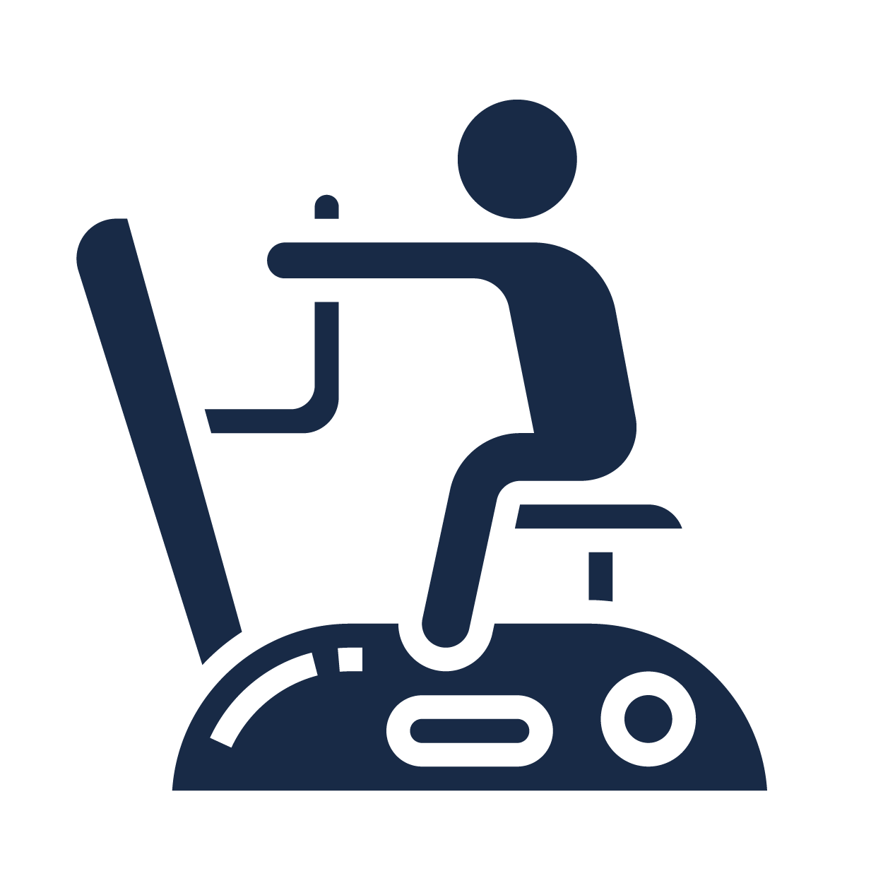 icon showing exercise bike