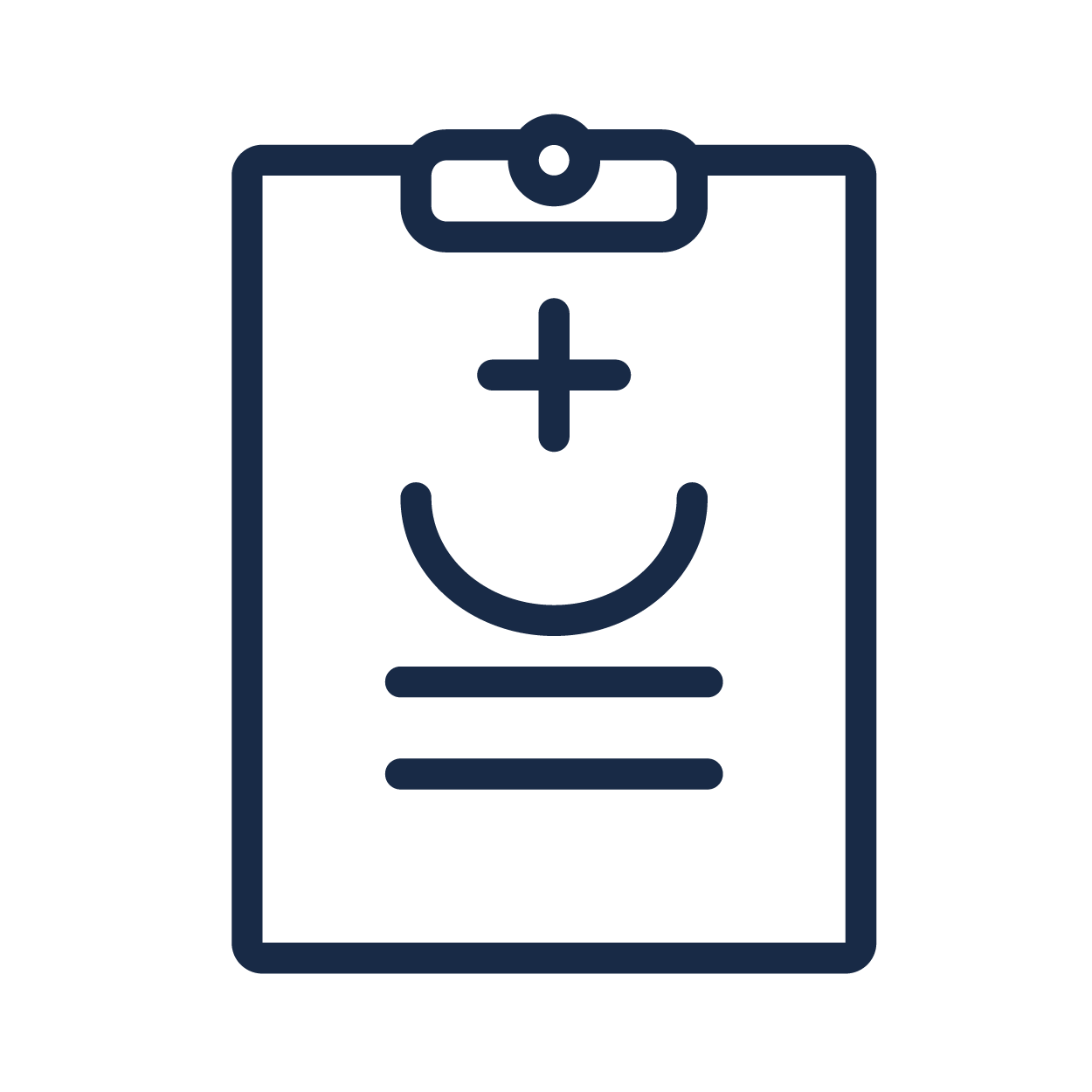 icon showing patient chart