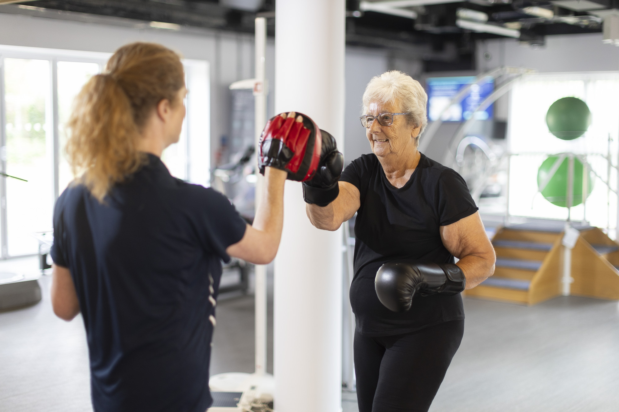 one-to-one session with clinician and her patient