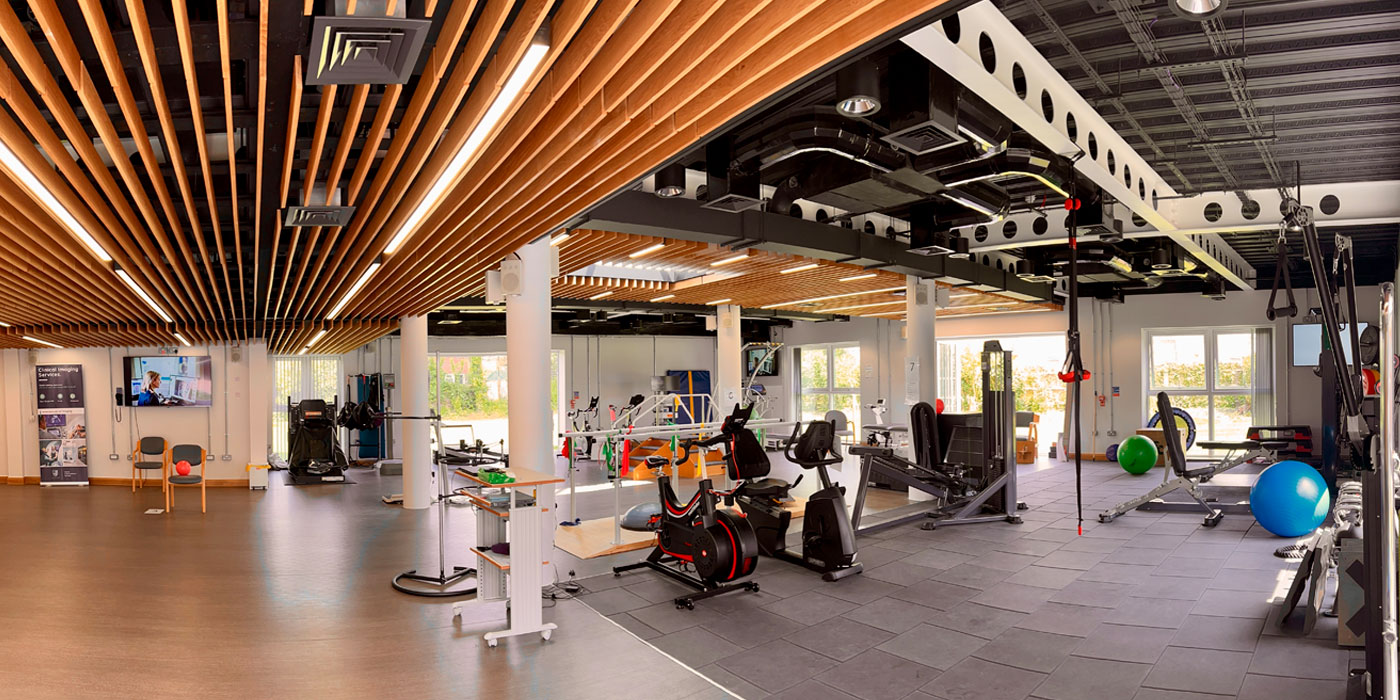 wide angle interior shot of the Integrated Rehabilitation Centre